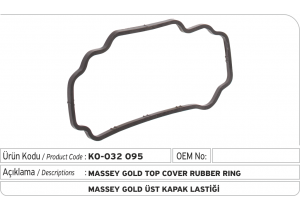 Massey Gold Üst Kapak Lastiği