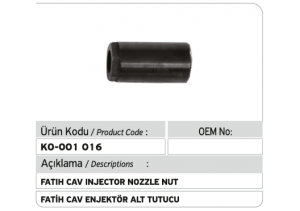 Fatih CAV Enjektör Tutucusu