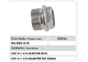 Fiat 411 415 Enjektör Üst Tutucu