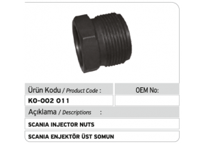 Scania Enjektör Üst Tutucu