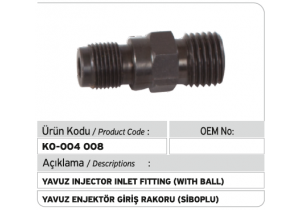 2433370434 Yavuz Enjektör Giriş Rakoru (siboplu)