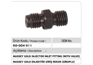 Massey Gold Enjektör Giriş Rakoru (siboplu)