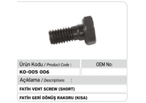 Fatih Geri Dönüş Rakoru (kısa)