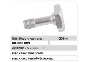 Ford Cargo Geri Dönüş Rakoru