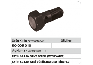 Fatih 624.84 Geri Dönüş Rakoru (siboplu)