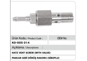 Hatz Geri Dönüş Rakoru (siboplu)