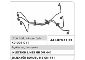 441.070.11.33 MB OM 441 Enjektör Borusu 