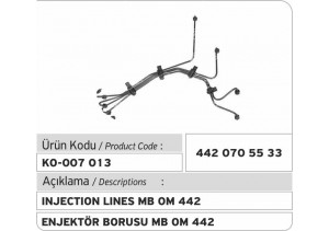 442.070.55.33 MB OM 442 Enjektör Borusu