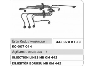 442.070.81.33 MB OM 442 Enjektör Borusu