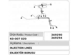 369290 Enjektör Borusu 369294