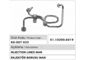 51.10300.6020 MAN Enjektör Borusu 