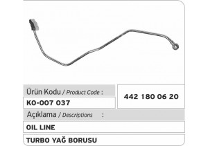 4421800620 Turbo Yağ Borusu