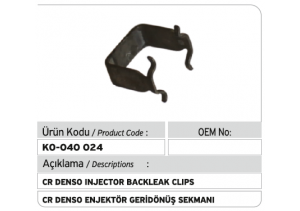 8-97315286-0 Denso Common Rail Enjektör Geri Dönüş Sekmanı