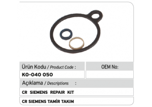 Siemens Common Rail Pompa Tamir Takımı