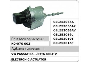 VW Passat B6-Jetta-Golf V Turbocharger Electronic Actuator