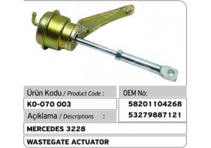 Mercedes 3228 Turbocharger Wastegate Actuator