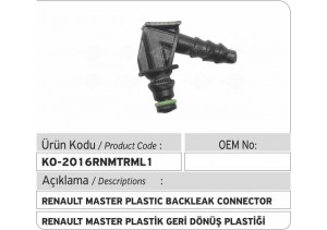 Renault Master Geri Dönüş Plastiği L