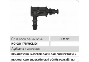 Renault Clio Enjektör Geri Dönüş Plastiği L