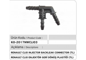 Renault Clio Enjektör Geri Dönüş Plastiği TL