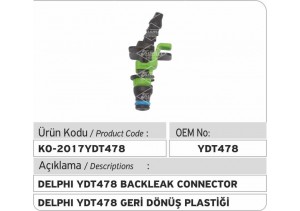 YDT478 Delphi Plastic Connector