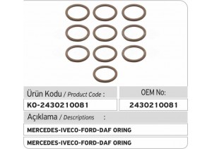 2430210081 Mercedes - Iveco - Ford - DAF Oring