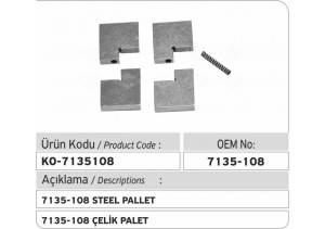 7135-108 Çelik Palet