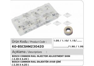 Bosch Common Rail Enjektör Ayar Şim Seti (2.30 X 4.20 mm)