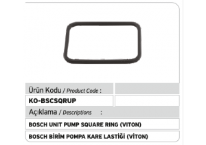 F00HN37062 F00HN37008 Birim Pompa Kare O-ringi