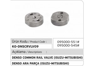 Denso Common Rail Injector Valve (isuzu - mitsubishi 095000-551#/545#)