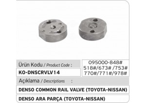 Denso Common Rail Injector Valve (toyota - nissan 095000-848#/518#/673#/753#/770#/771#/978#)