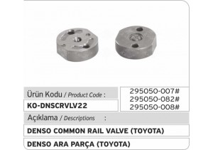 Denso Common Rail Injector Valve (toyota 295050-007#/082#/008#)