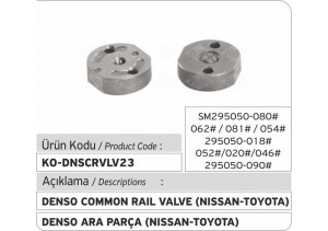 Denso Common Rail Injector Valve (nissan - toyota 295050-080#/062#/081#/054#/018#/052#/020#/046#/090#)