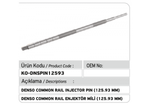 Denso Common Rail Enjektör Mili 125.93 mm