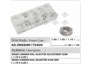 Denso Common Rail Enjektör Ayar Şim Seti 1.70 X 4.00 mm