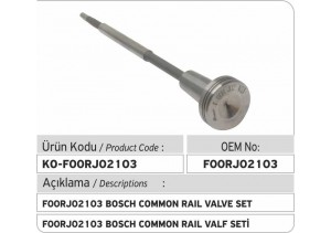 F00RJ02103 Common Rail Valve Set