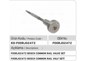 F00RJ02472 Common Rail Valve Set