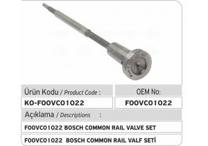 F00VC01022 Common Rail Valve Set