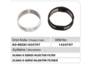 Scania Hpi Birim Enjektör Filtresi 1421174 - 1434707 (R SERIES)