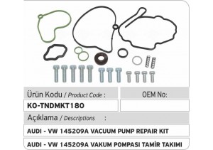 AUDI - VW  F009D00069-F009D02009 Tandem Vakum Pompası Tamir Takımı