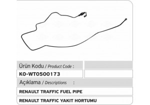 8200338434 Renault Yakıt Depo Hortumu (El pompalı) 