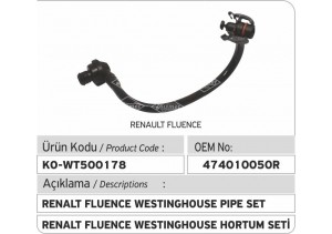 474010050R Renault Fluence Vakum Hortumu 