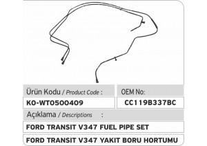 1751070 CC119B337BC Ford Yakıt Borusu 