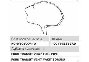 1755705 CC119B337AD Ford Yakıt Borusu 