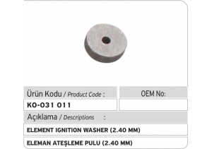 Eleman Ateşleme Pulu (2.40 mm)