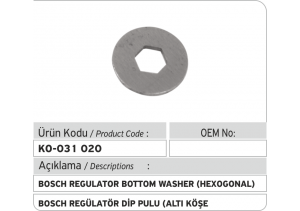 Bosch Regülatör Dip Pulu (6 köşe)