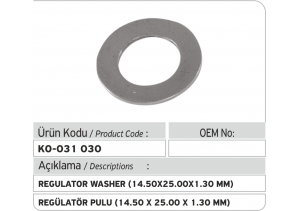 Regülatör Pulu (14.50 x 25.00 x 1.30 mm)