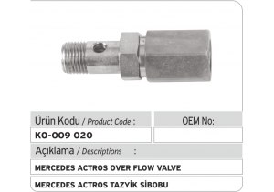 5410700646 Mercedes Actros Tazyik Sibobu