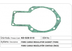 Ford Cargo Regülatör Contası (ince)