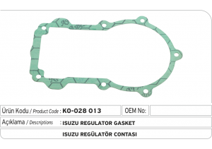 Isuzu Regülatör Contası