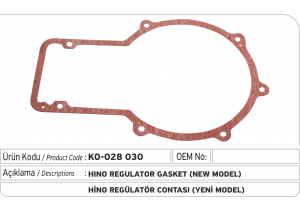 Hino Regülatör Contası (Yeni Model)